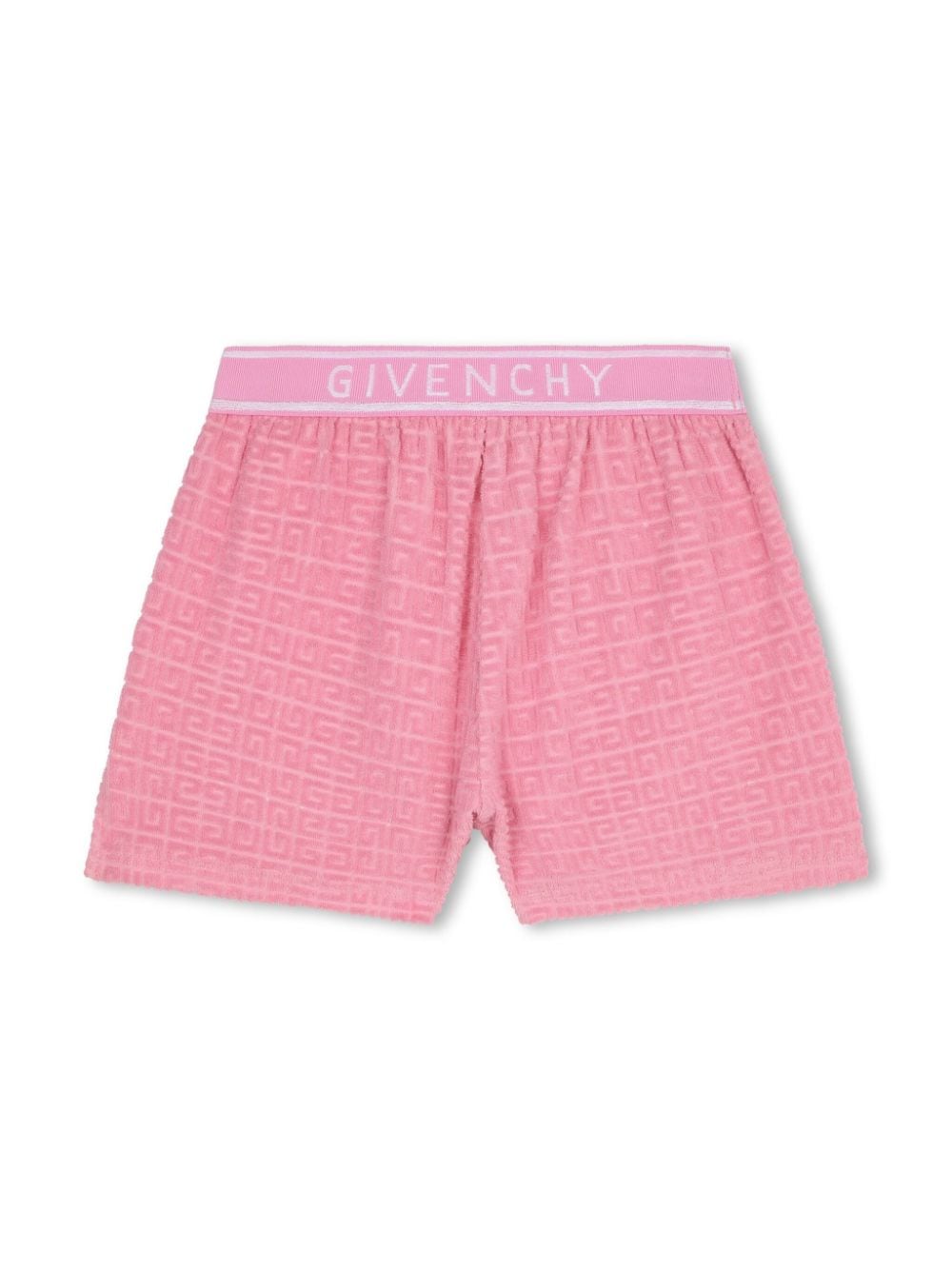 Givenchy Kids Badstof shorts met jacquard - Roze