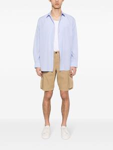 Incotex Cargo shorts met visgraatpatroon - Beige