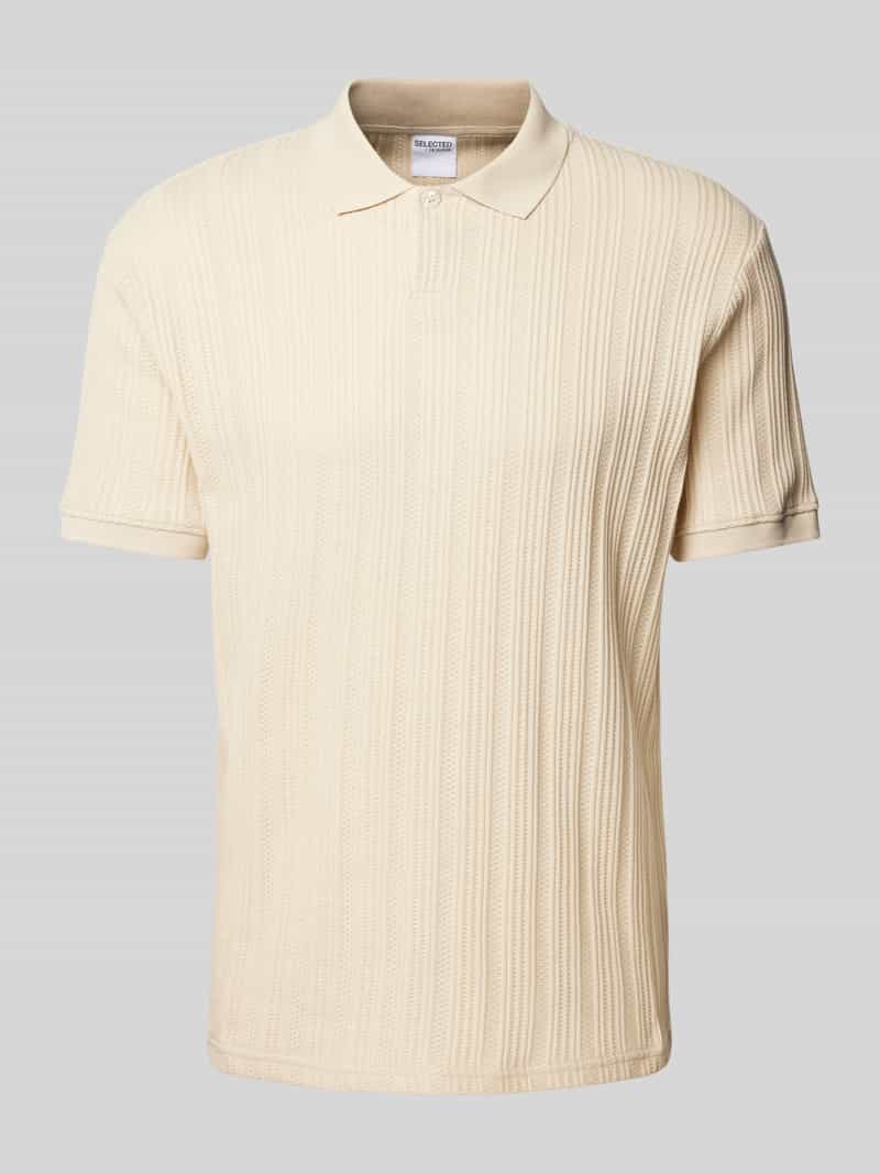 Selected Homme Poloshirt met korte knoopsluiting, model 'JADEN'
