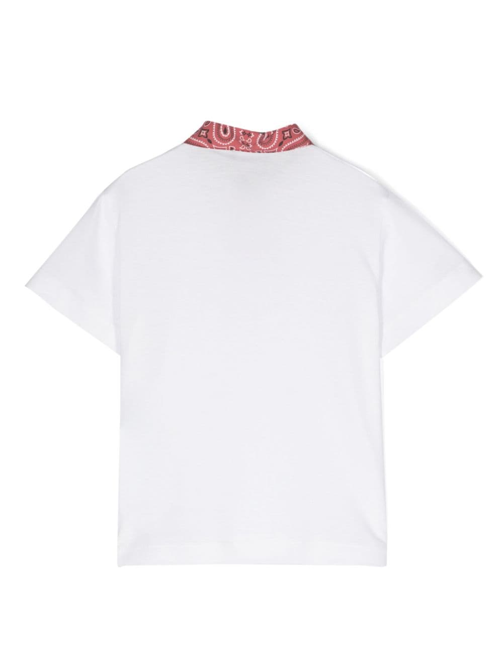 Monnalisa Poloshirt met contrasterende kraag - Wit