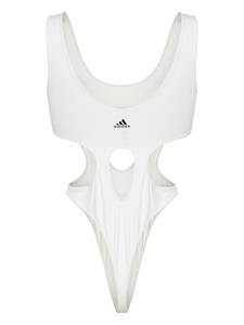 Adidas logo-print jersey bodysuit - Beige