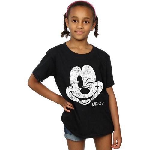Disney meisjes Mickey Mouse gezicht katoenen T-shirt