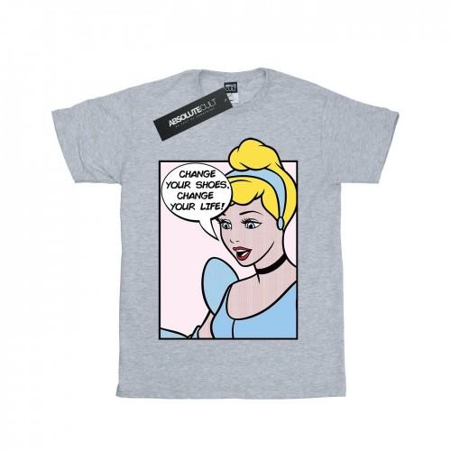 Disney Princess Girls Cinderella Pop Art Cotton T-Shirt