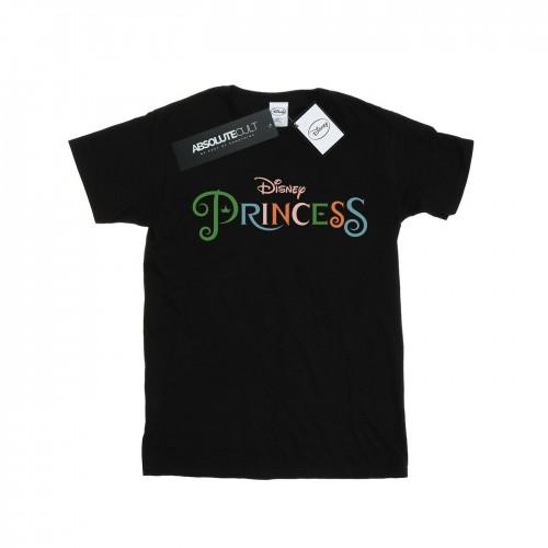 Disney Princess Girls Color Logo Cotton T-Shirt