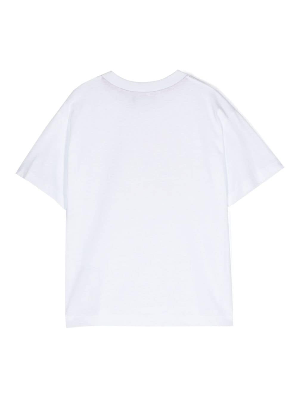 Monnalisa T-shirt met ronde hals - Wit