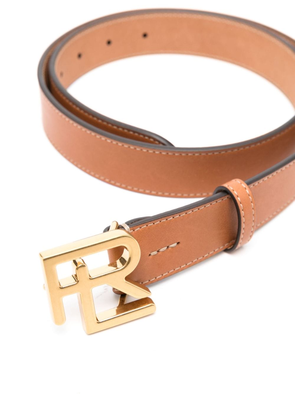 Polo Ralph Lauren logo-buckle leather belt - Bruin