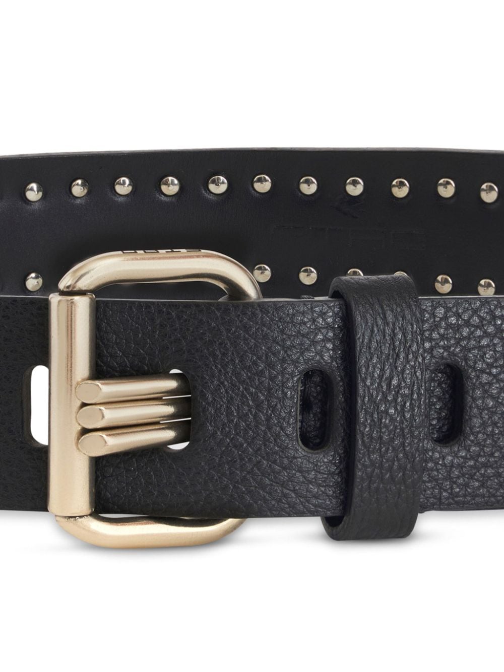 ETRO stud-embellished leather belt - Zwart