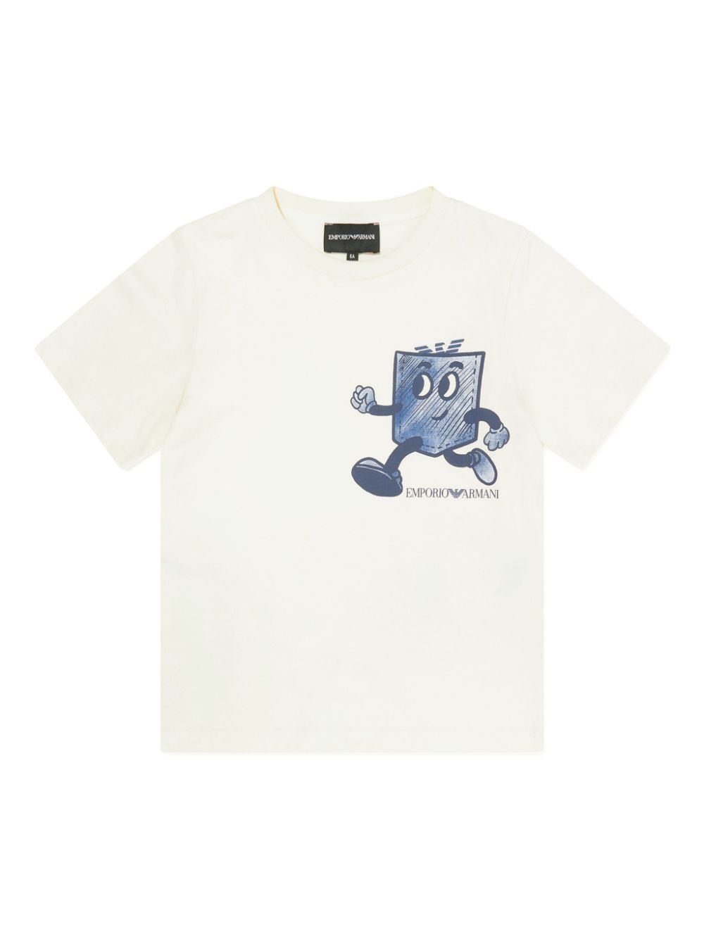 Emporio Armani Kids Drie T-shirts met logoprint - Blauw