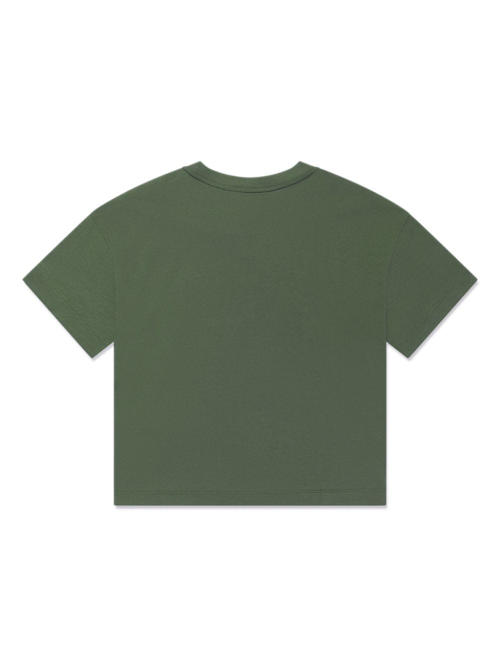 Emporio Armani Kids Katoenen T-shirt met logoprint - Groen