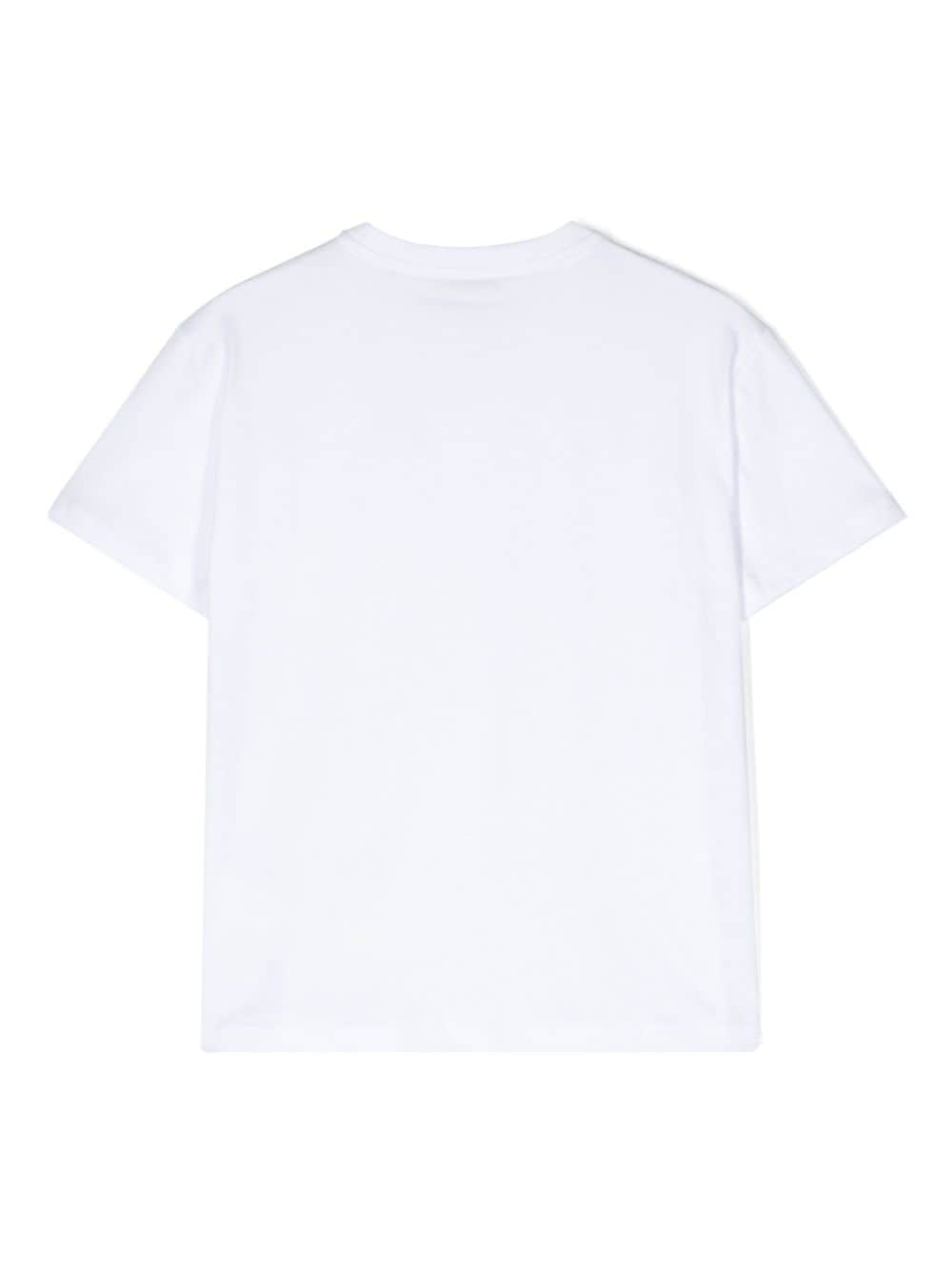 DONDUP KIDS patch-pocket cotton T-shirt - Wit