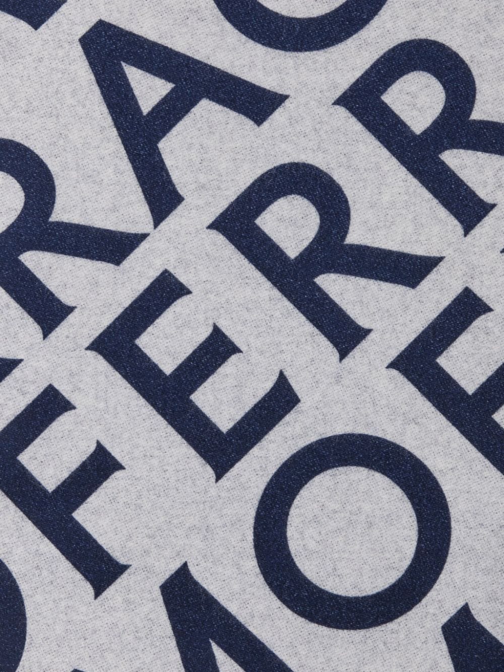 Ferragamo logo-print fine-knit scarf - Grijs