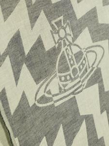 Vivienne Westwood Sjaal met zigzag patroon en jacquard - Groen