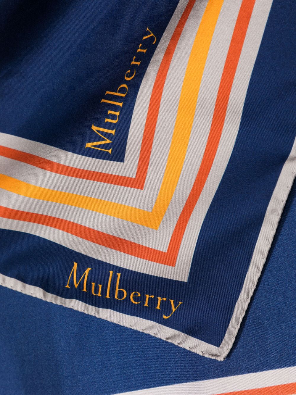 Mulberry Zijden sjaal - Blauw