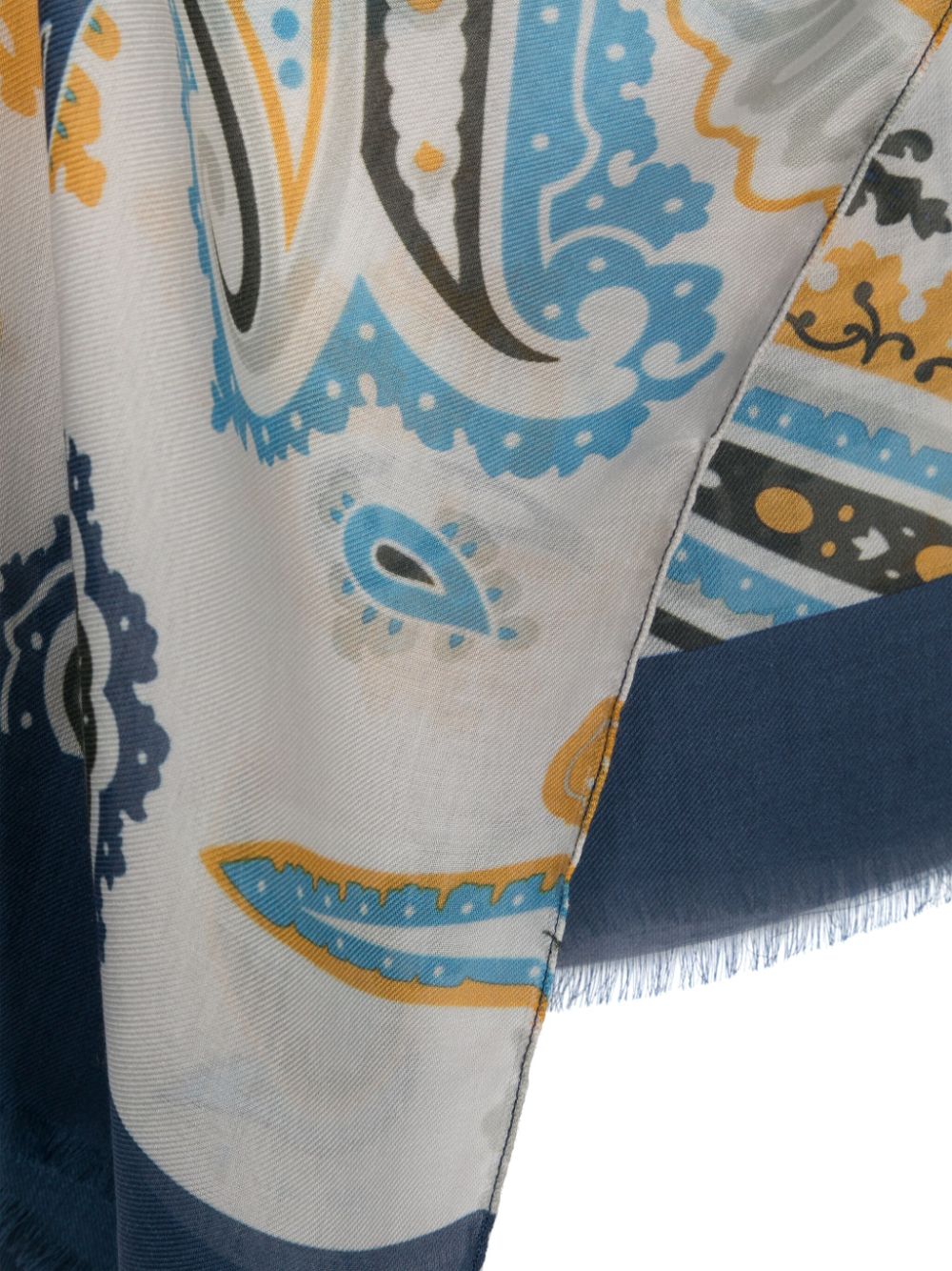 Altea Sjaal met paisley-print - Blauw