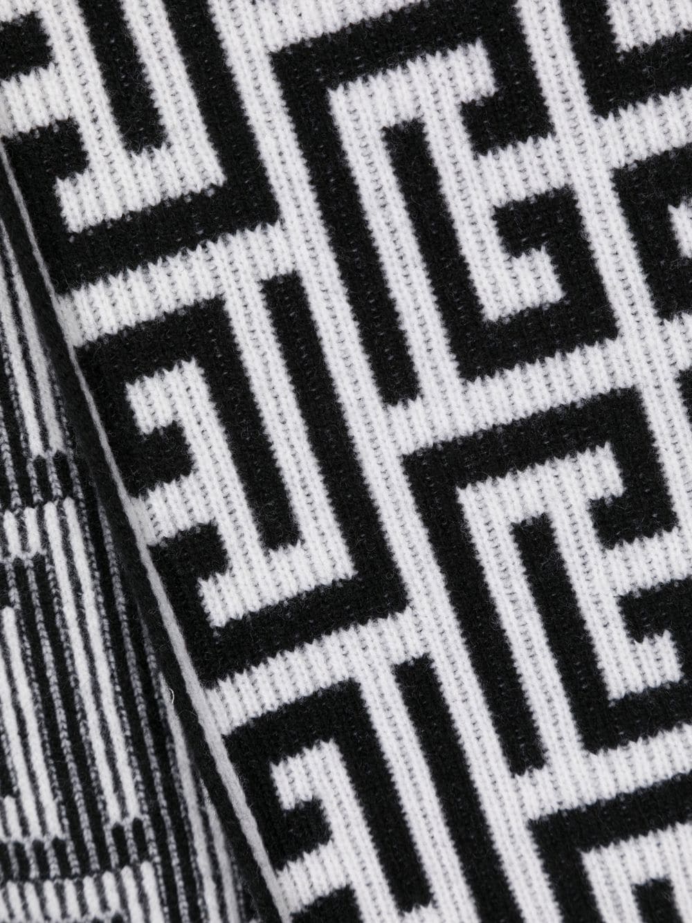 Balmain Sjaal met monogram logo - Zwart