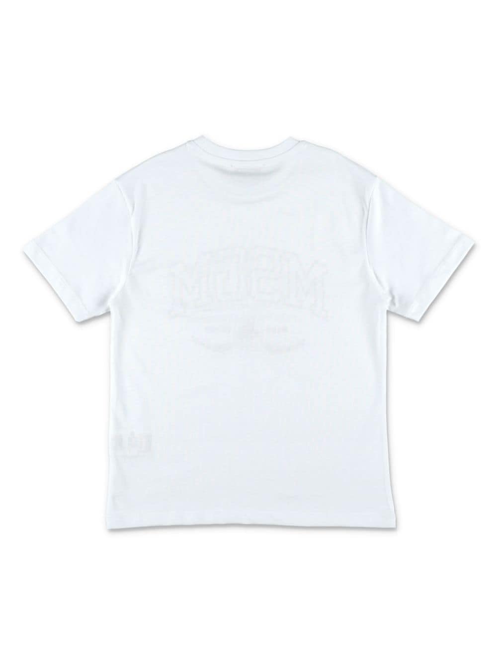 MSGM Kids Katoenen T-shirt met logoprint - Wit