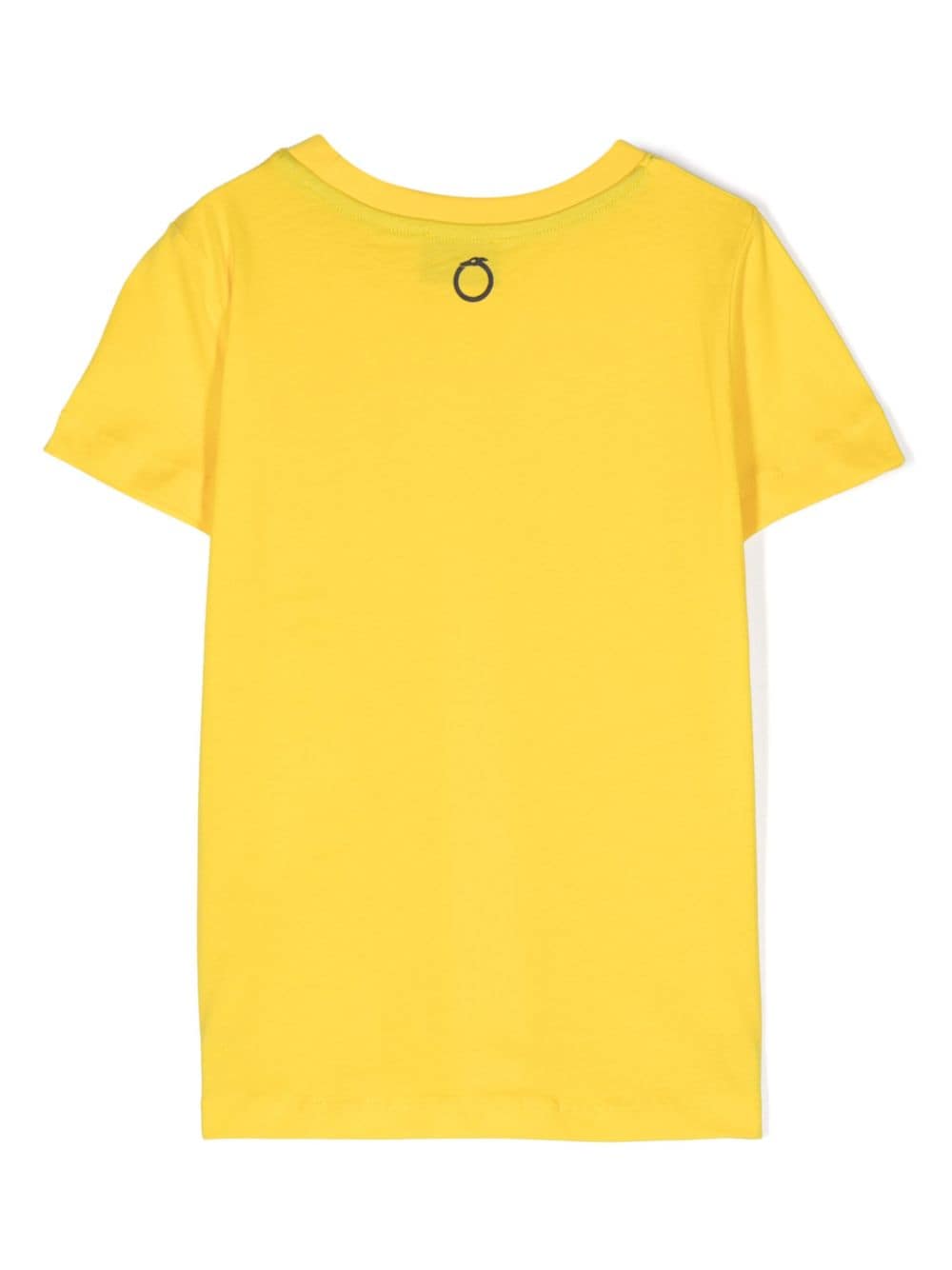 TRUSSARDI JUNIOR Katoenen T-shirt met logoprint - Geel