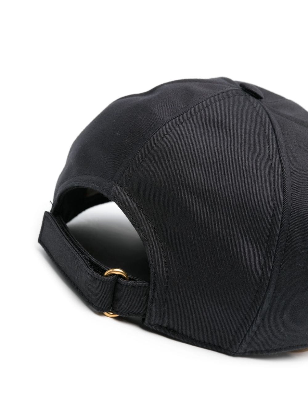 Gucci embossed-logo cotton cap - Zwart