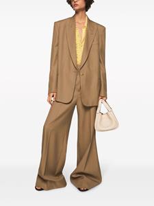 Stella McCartney Pantalon met wijde pijpen - Bruin