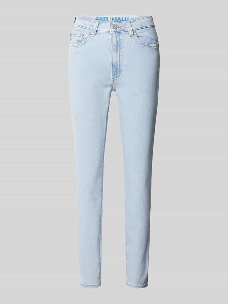 Hugo Blue Jeans met labeldetail, model 'Malu'