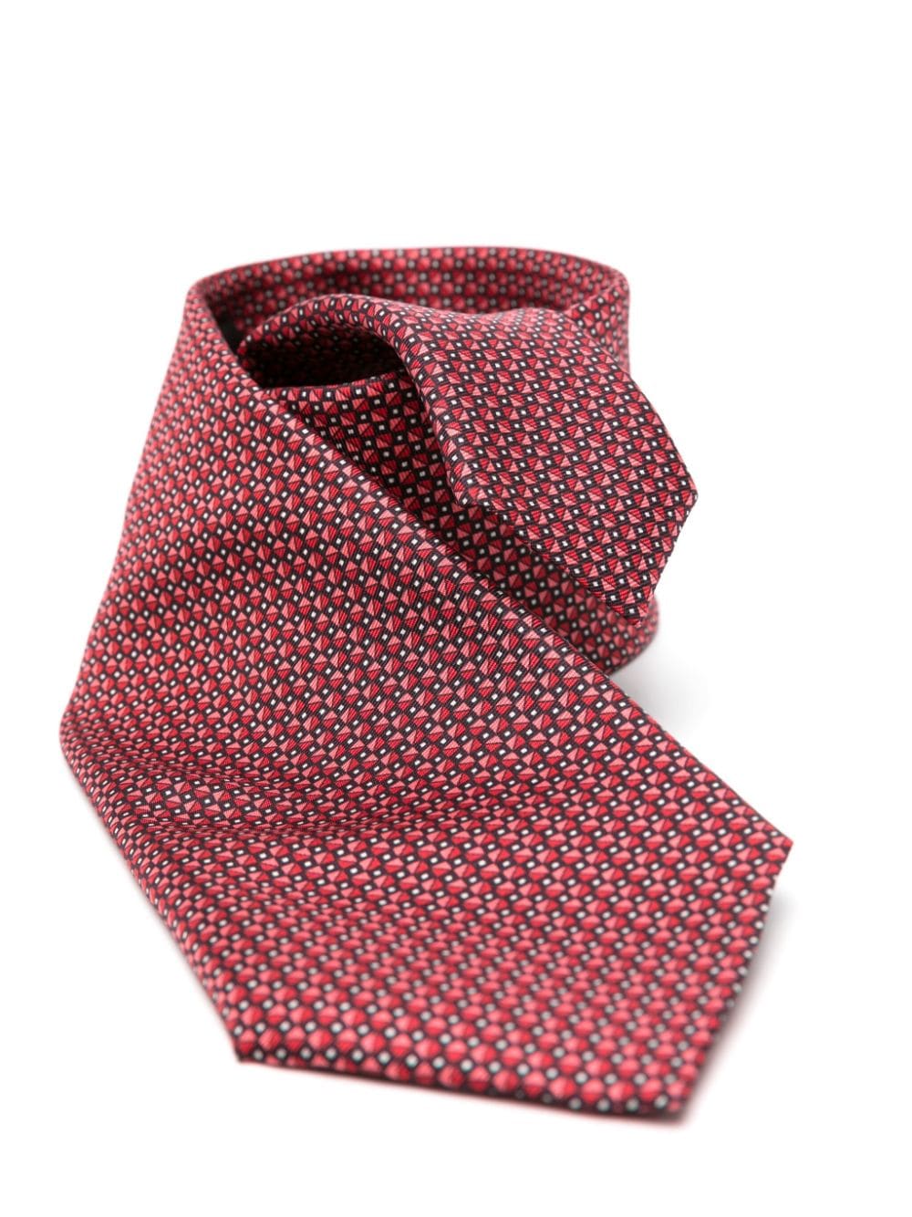 Zegna Zijden stropdas - Rood