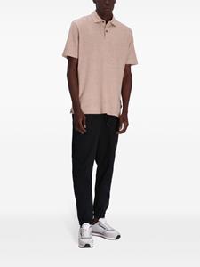 BOSS mélange-effect short-sleeve polo shirt - Beige