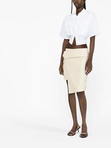 Off-White Wollen rok - Beige