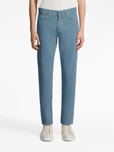 Zegna Jeans met logopatch - Blauw