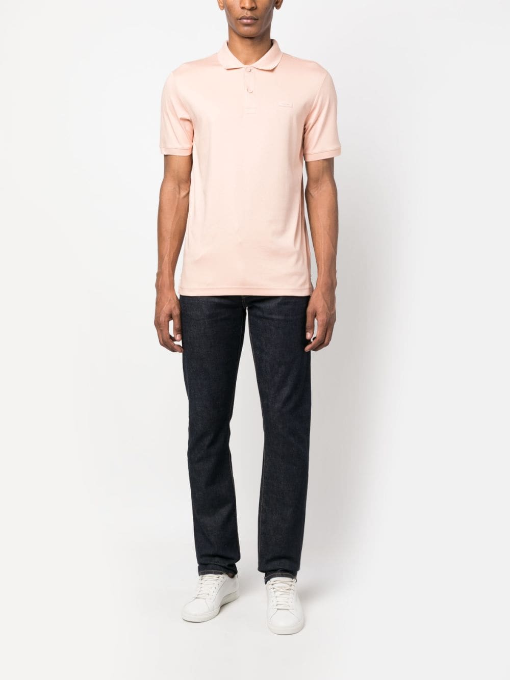 Calvin Klein Poloshirt met logopatch - Roze
