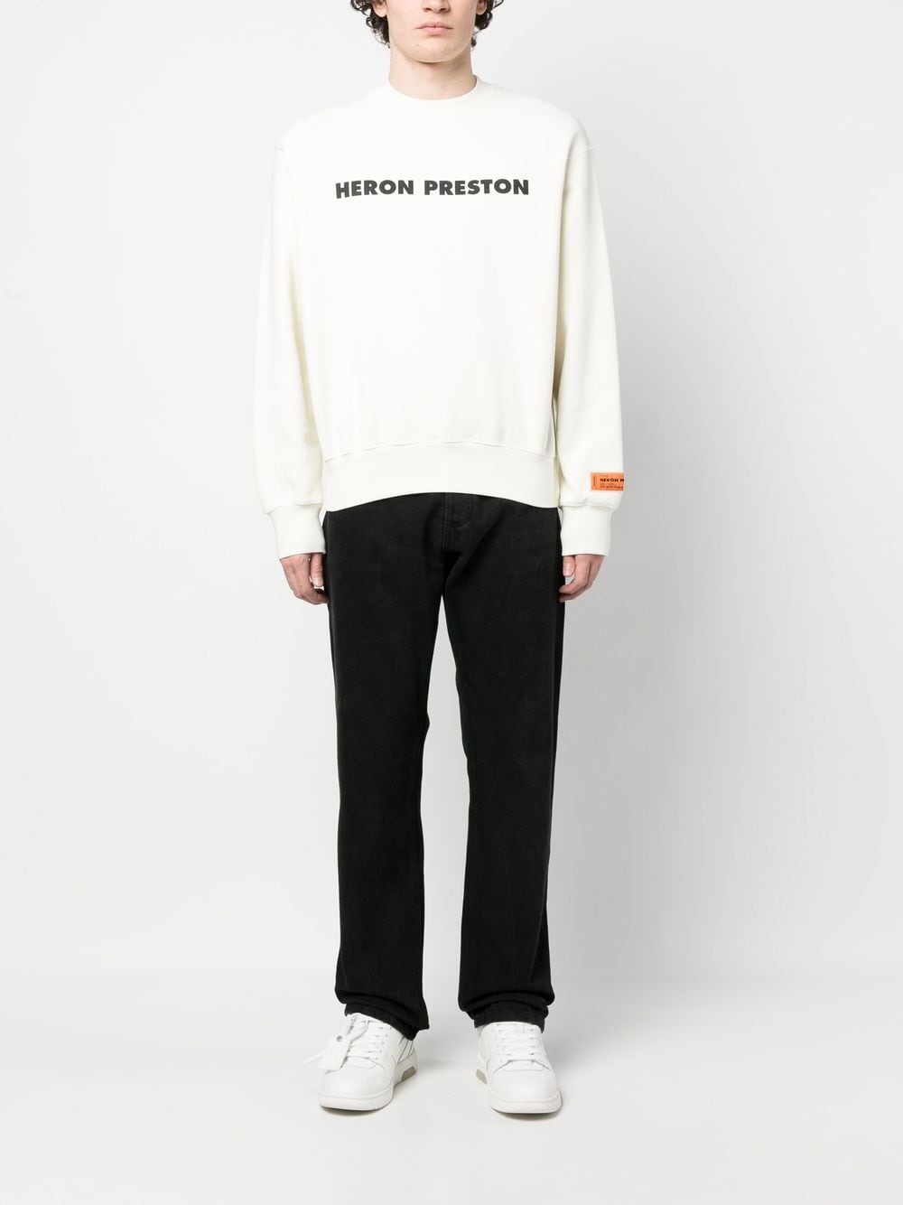 Heron Preston Sweater met logoprint - Wit