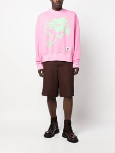 Palm Angels Viper crewneck sweatshirt - Roze