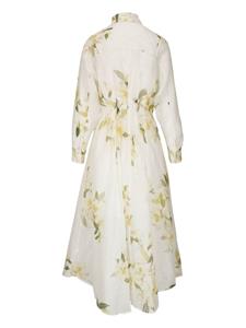 ZIMMERMANN Midi-jurk met bloemenprint - Wit