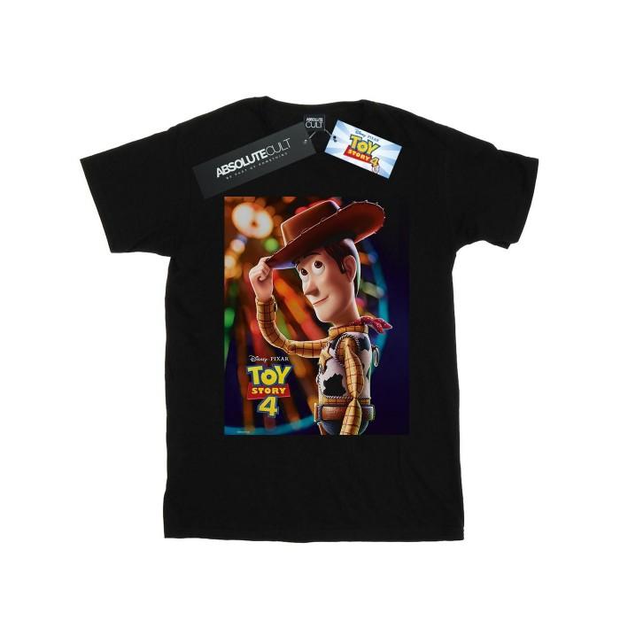 Disney Boys Toy Story 4 Woody Poster T-Shirt