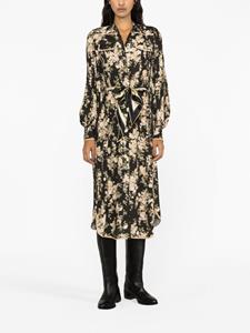 ZIMMERMANN Blousejurk met bloemenprint - Zwart