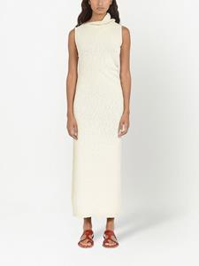 Ferragamo Midi-jurk met textuur - Wit