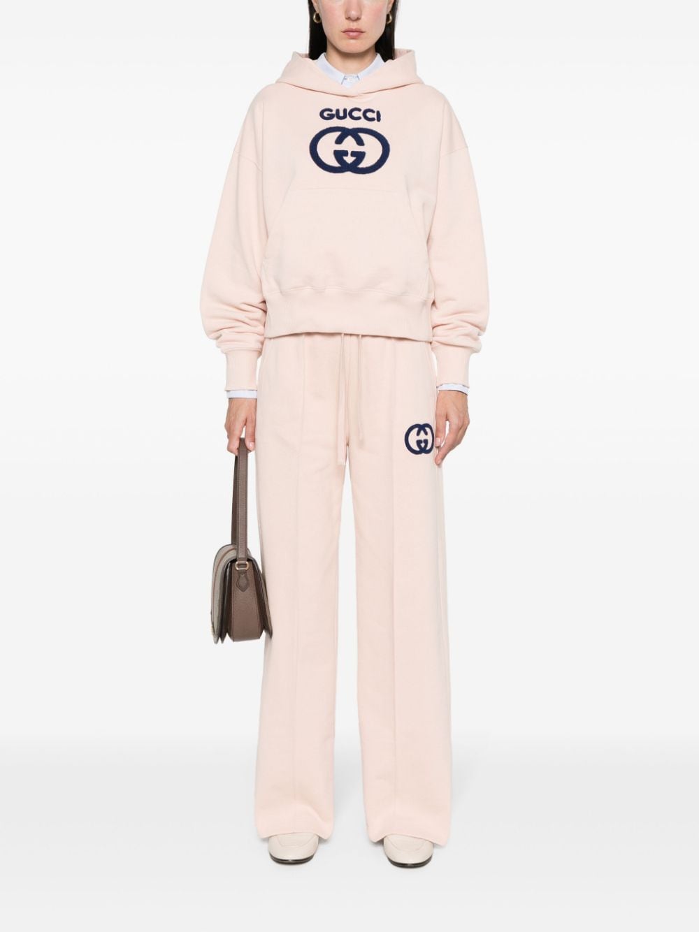 Gucci Hoodie met GG-logo - Roze
