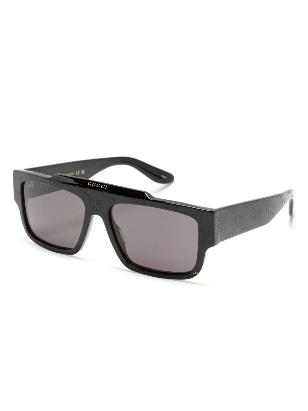 Gucci Eyewear GG Supreme zonnebril met oversized montuur - Zwart