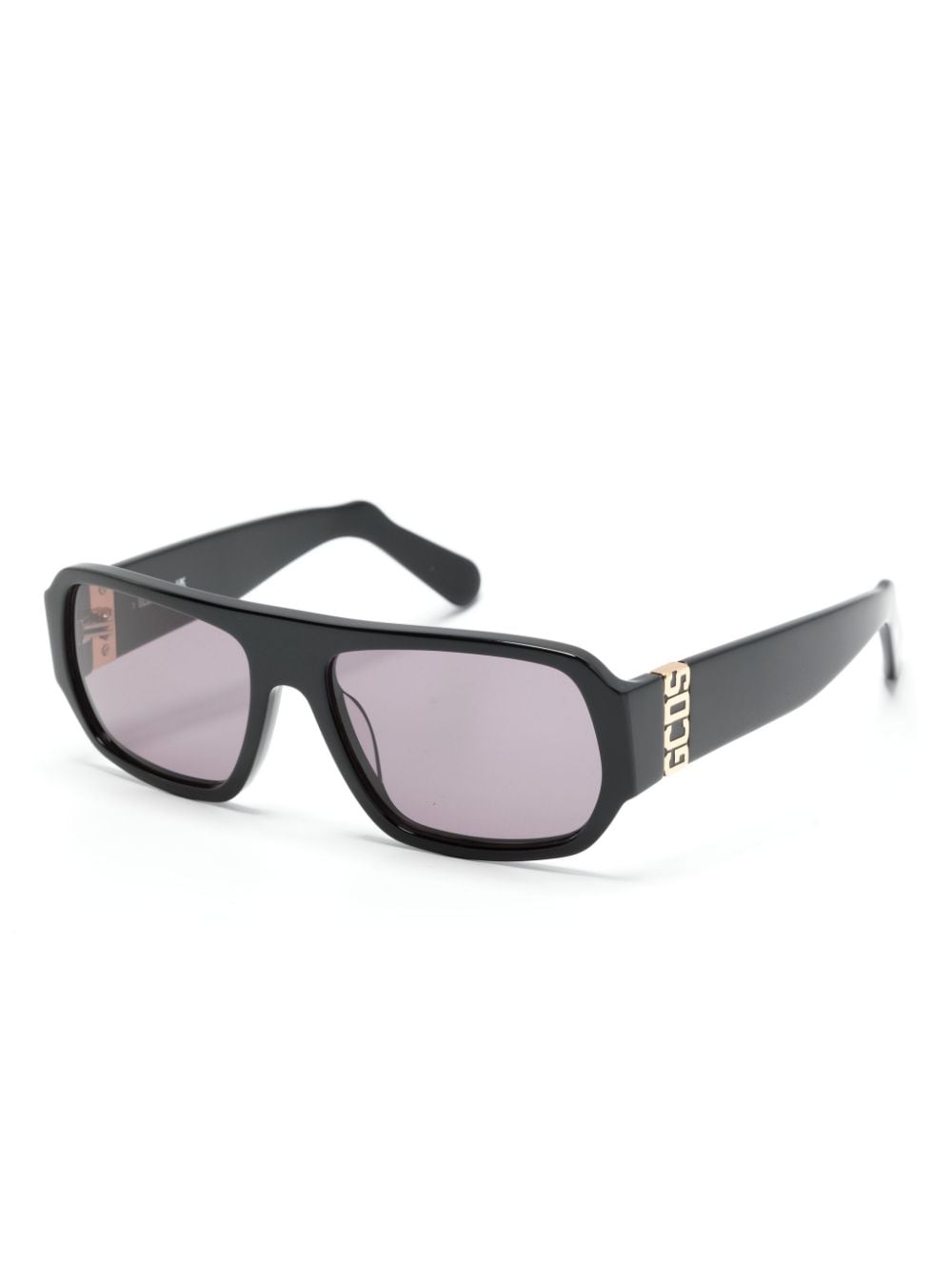 Gcds GD0034 zonnebril met geometrisch montuur - Zwart