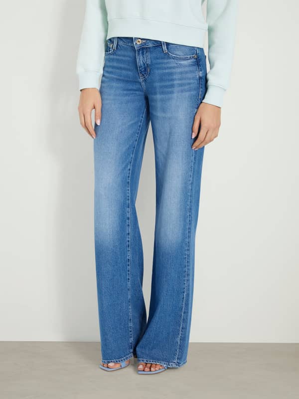 Guess 5-Pocket-Jeans Damen Jeans SEXY PALAZZO (1-tlg)