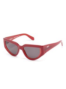 Off-White Seward zonnebril met cat-eye montuur - Rood