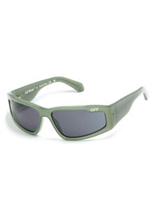Off-White Kimball zonnebril met biker montuur - Groen