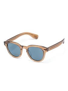 Oliver Peoples Cary Grant Sun zonnebril met rond montuur - Bruin