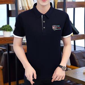 YL11KEEP Clothing Summer Men 'S Short Sleeve T -Shirt Polo Shirt Lapel Embroidered Short Sleeve T -Shirt
