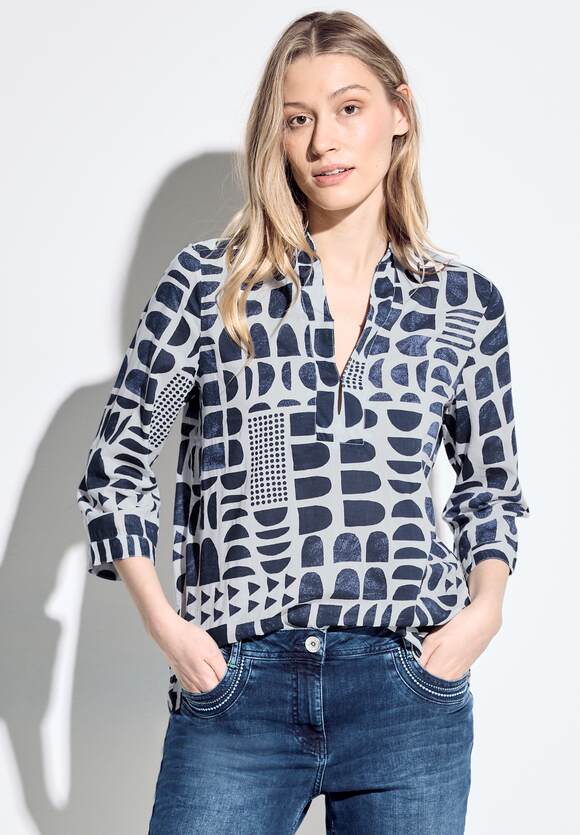 Cecil Lange blouse met patroon