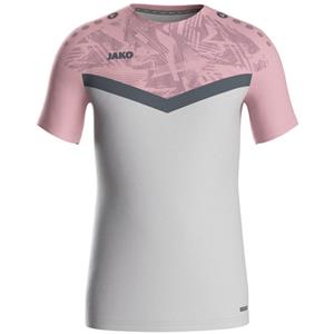 Jako Kurzarmshirt T-Shirt Iconic soft grey/dusky pink/anthra li