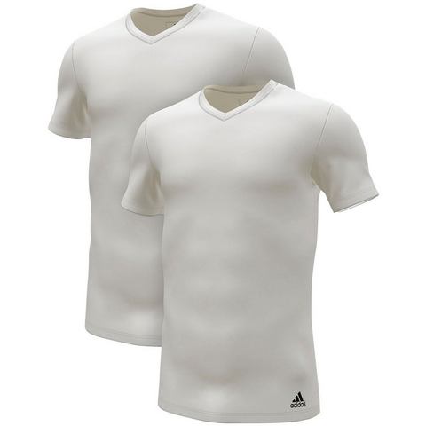 adidas Performance Poloshirt V-Neck T-Shirt (2PK) (Packung, 2-tlg., 2er-Pack)