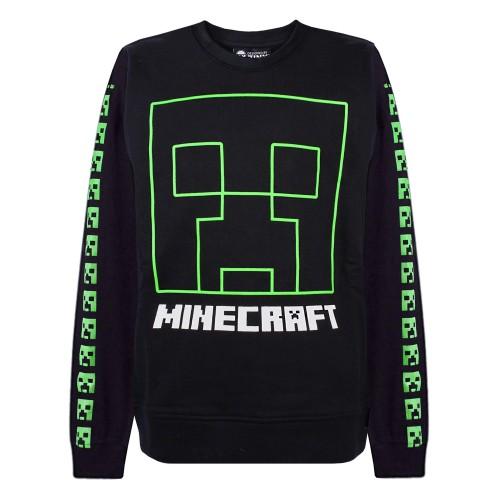 Minecraft Creeper Face Sweatshirt voor jongens