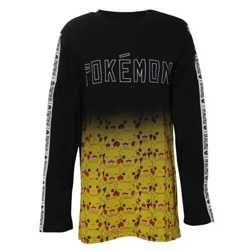 Pokemon Boys Pikachu Fade Long-Sleeved T-Shirt