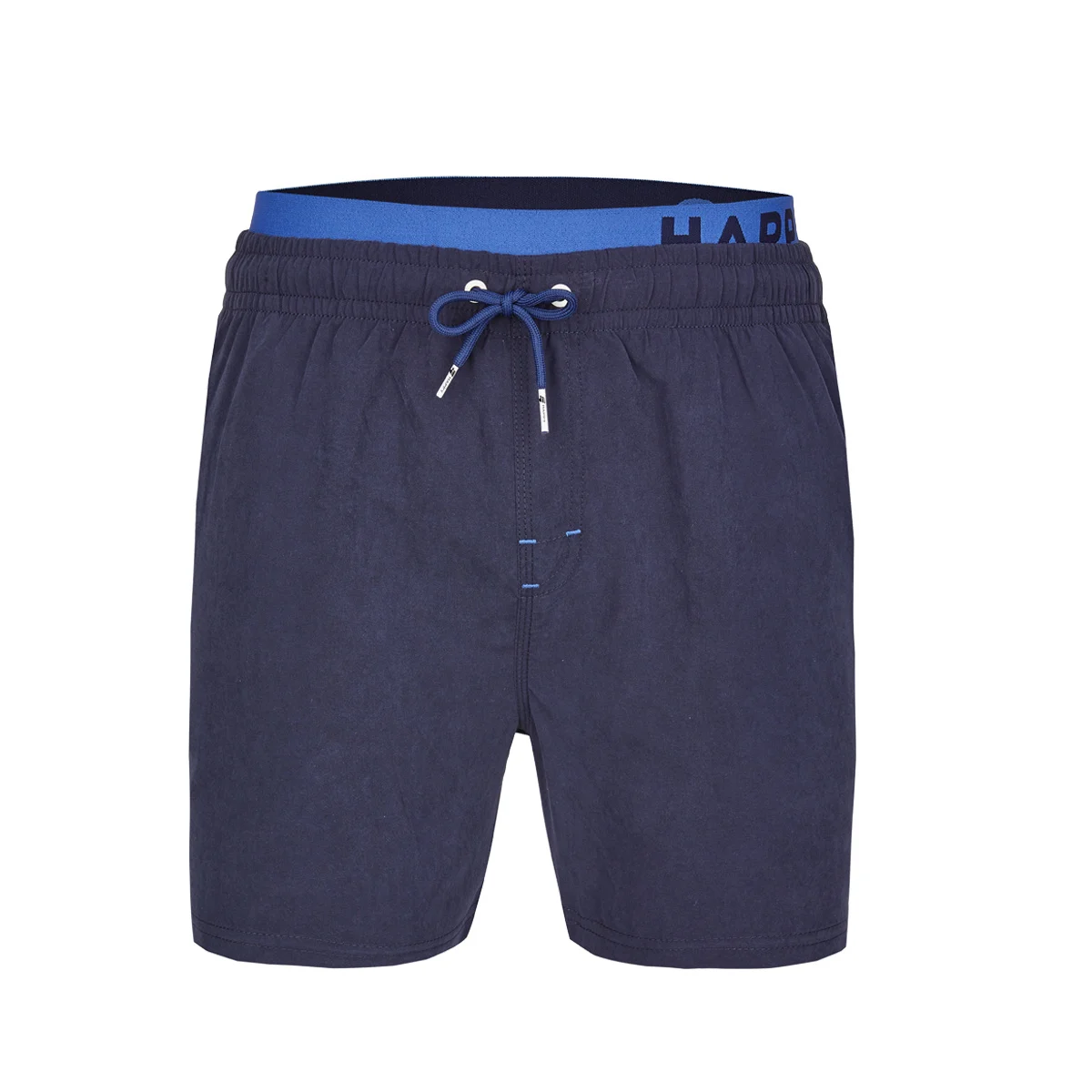 Happy Shorts Zwemshorts heren dubbele waistband effen navy