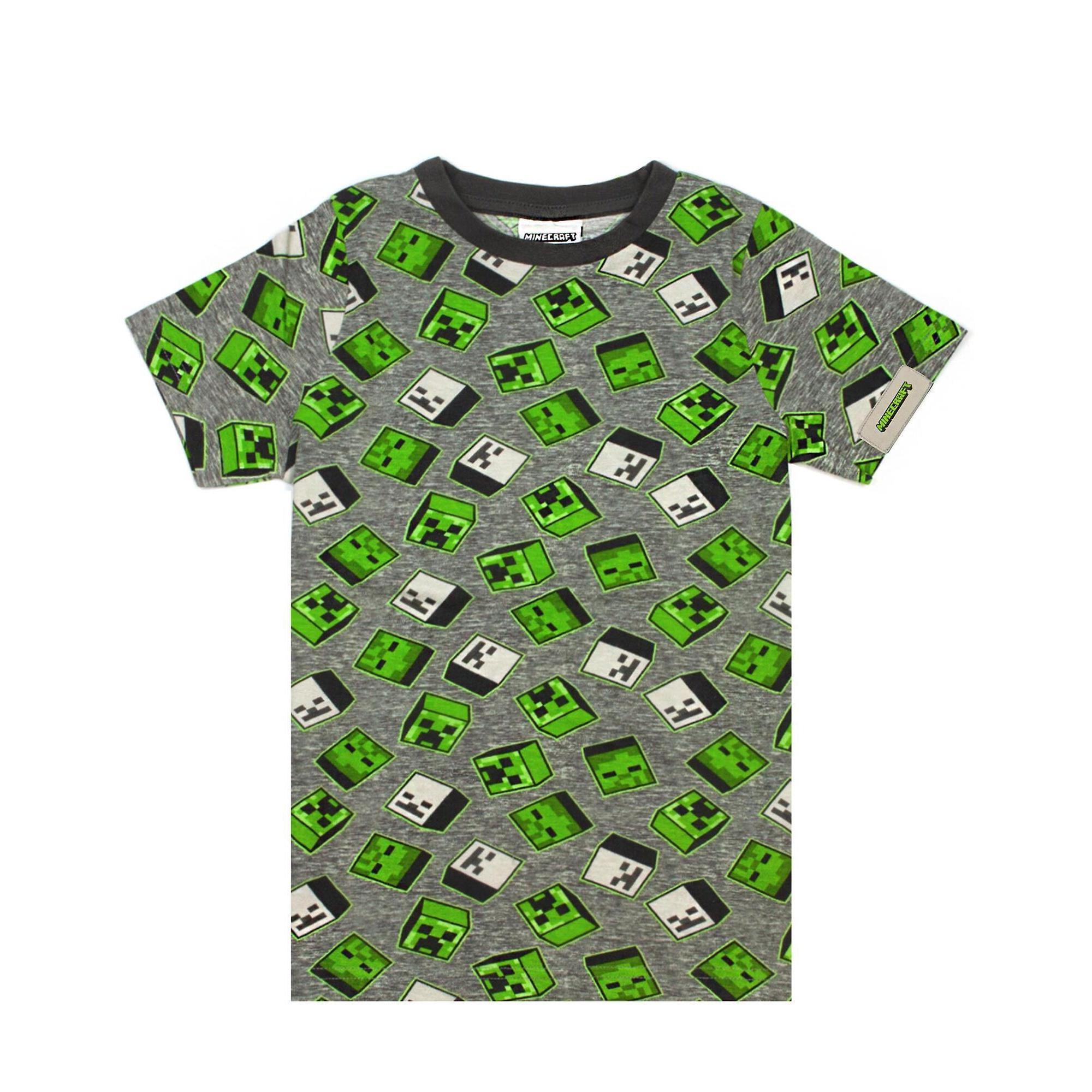 Minecraft Zombie Creeper T-shirt met all-over print voor jongens